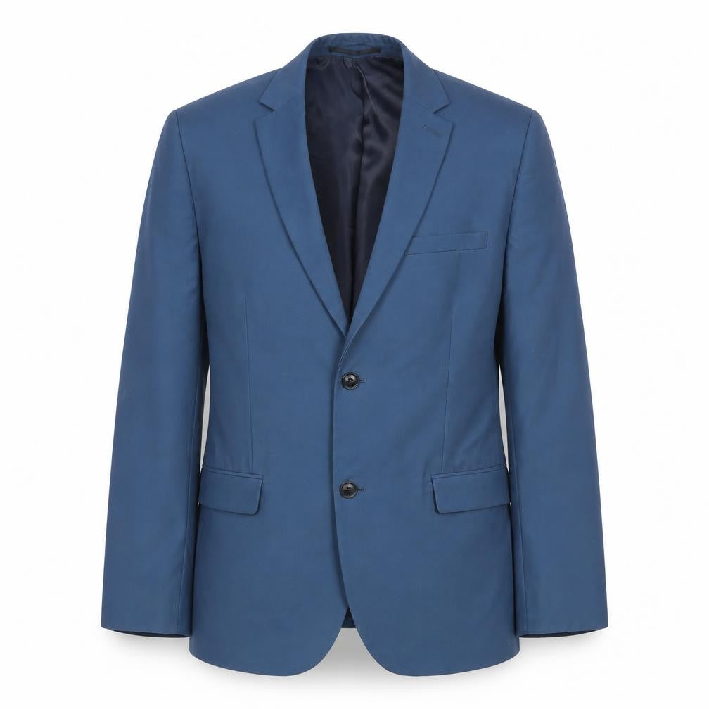 Front view of Topman Men's Blue Slim Fit Blazer Jacket 40