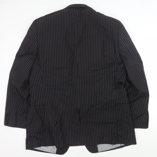 Charlton Gray Men's Black Striped Suit Jacket 46R