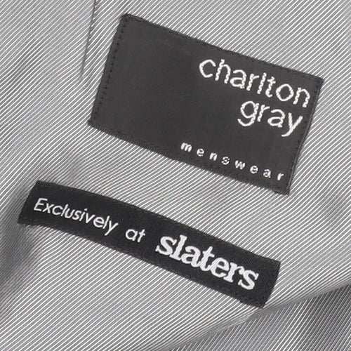 Charlton Gray Men's Black Striped Suit Jacket 46R