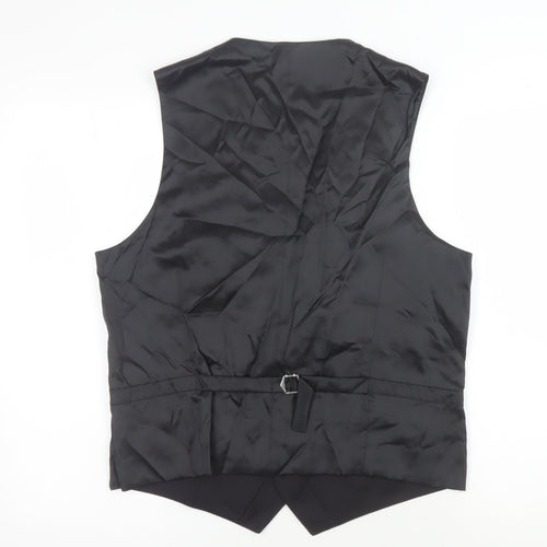 Marks and Spencer Black Wool Suit Waistcoat 40R