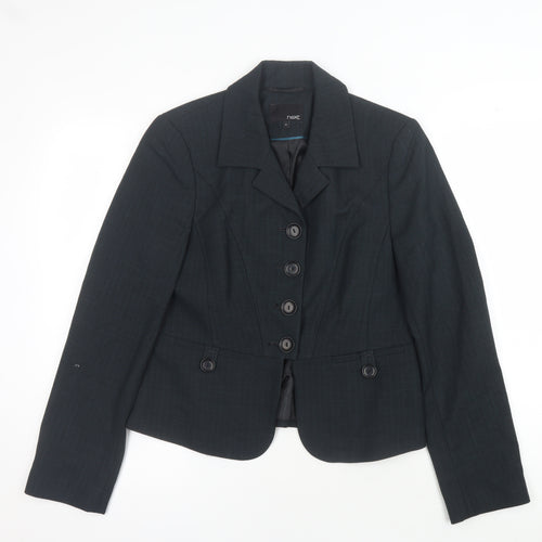 Next Women's Black Suit Jacket Size 12 Regular Fit