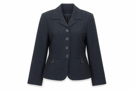 Front view of Next Women's Black Suit Jacket, size 12, Regular Fit