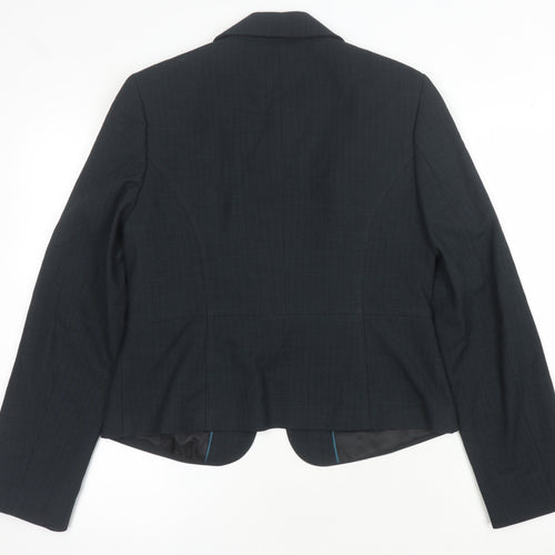 Next Women's Black Suit Jacket Size 12 Regular Fit