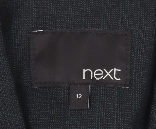 Next Women's Black Suit Jacket Size 12 Regular Fit