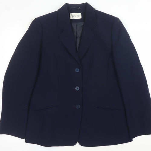 Eastex Women's Blue Suit Jacket - Size 10, Classic Formalwear