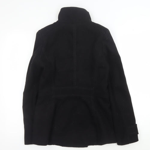 H&M Women's Black Pea Coat Size 6 - Classic Style