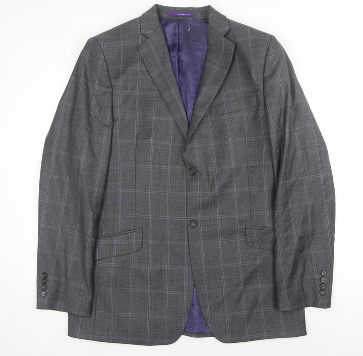Ted Baker Men's Grey Check Blazer, 42L