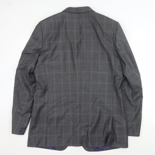 Ted Baker Men's Grey Check Blazer, 42L