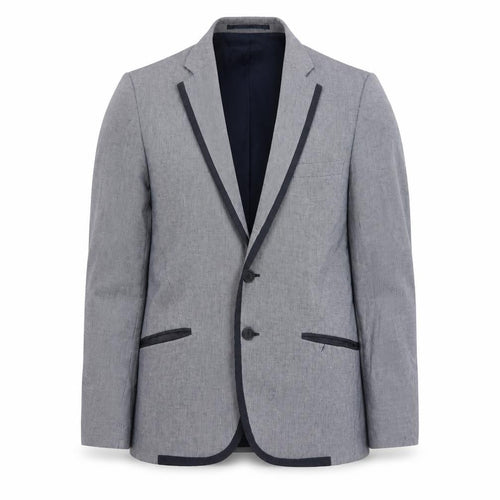 H&M Men's Grey Suit Jacket - Size 38R, Perfect for Any Occasion