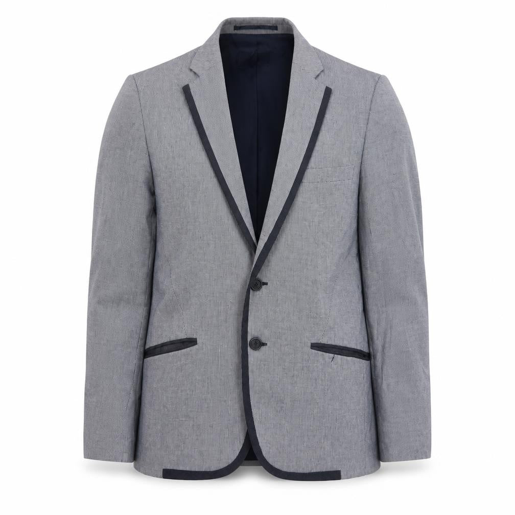 H&M Men's Grey Suit Jacket - Size 38R, Perfect for Any Occasion