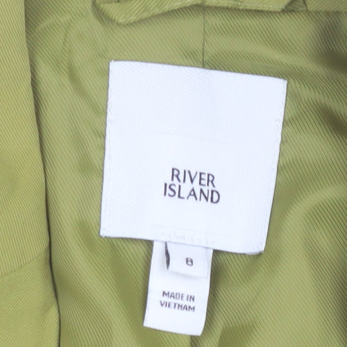 River Island Women's Green Blazer Size 8