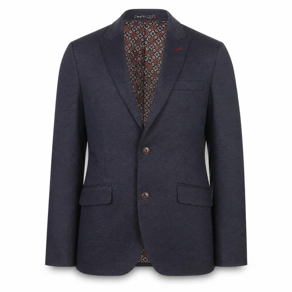 Front view of Feraud Men's Grey Blazer 40, Single-Breasted Jacket