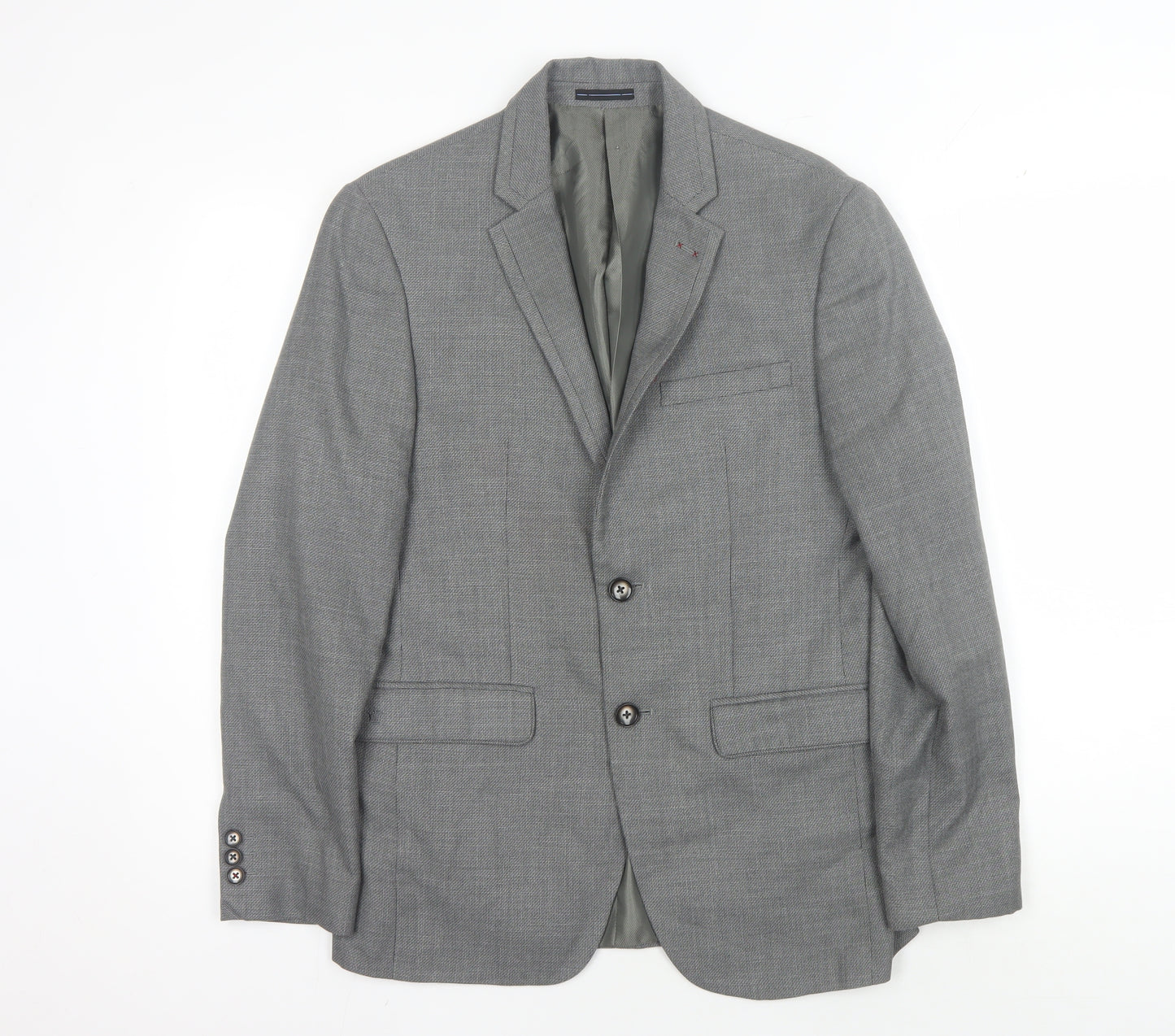 Louis Philippe Grey Suit Jacket Men's Slim Fit 38