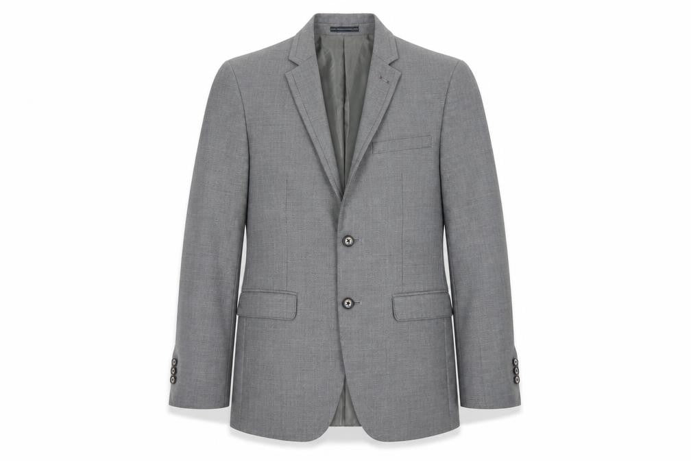 Front view of Louis Philippe Grey Suit Jacket Men's Slim Fit 38