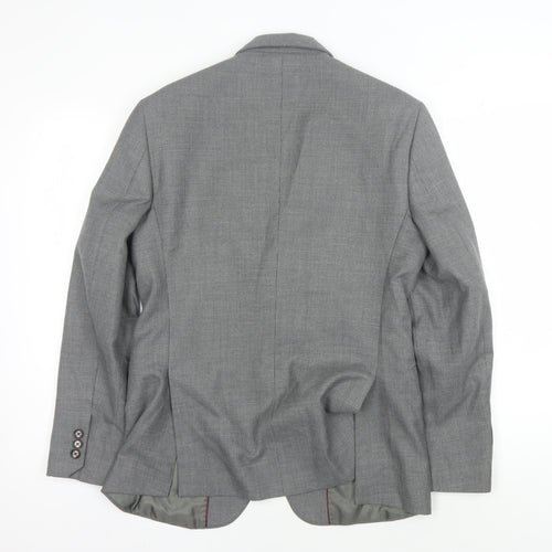 Louis Philippe Grey Suit Jacket Men's Slim Fit 38