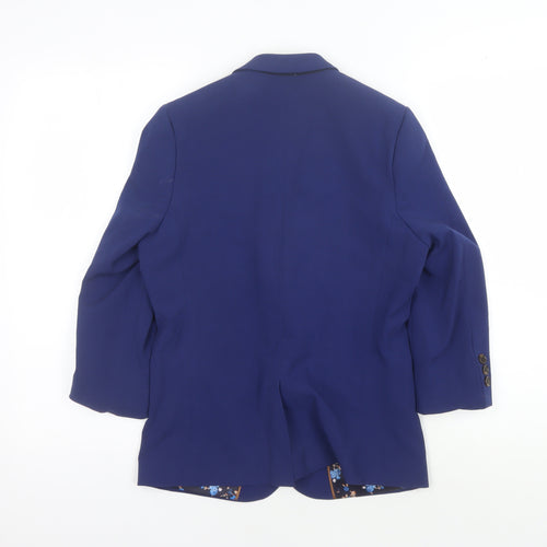 ONE SIX5IVE Boys Blue Slim Fit Blazer - 30S Formal Wear