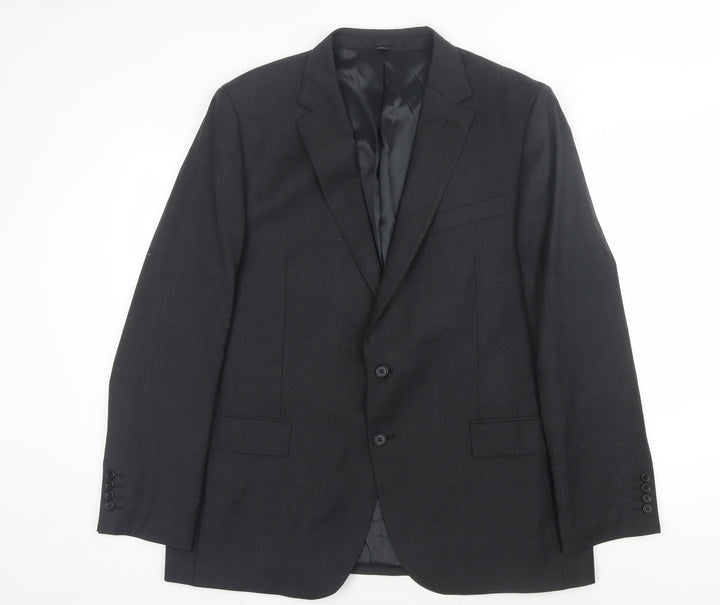 Marks and Spencer Men's Grey Suit Jacket 46R