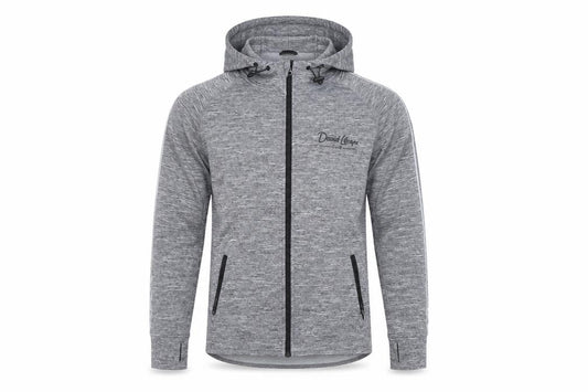 Front view of Tombo unisex grey basic jacket, size M, for gym