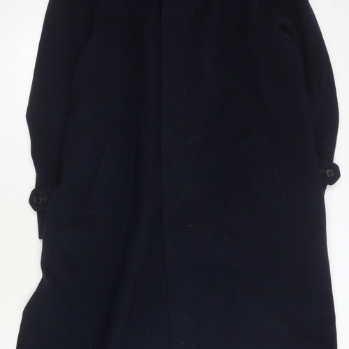 Marks and Spencer Men's Navy Wool Cashmere Overcoat XL