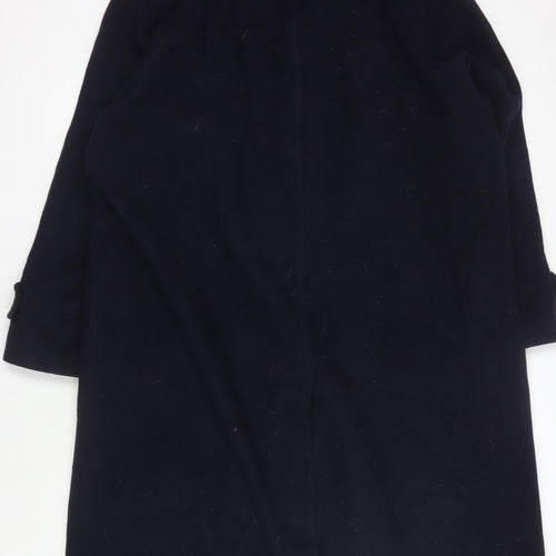 Marks and Spencer Men's Navy Wool Cashmere Overcoat XL