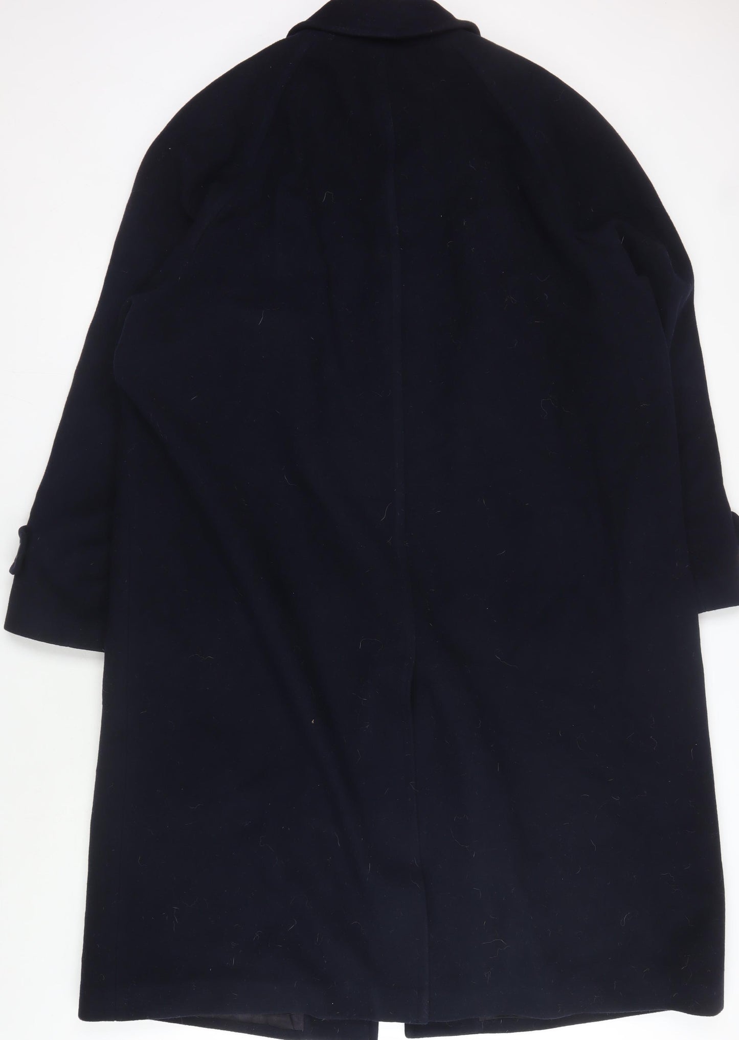 Marks and Spencer Men's Navy Wool Cashmere Overcoat XL