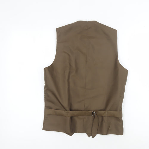 C&A Men's Brown Suit Waistcoat, Size 36R Stylish