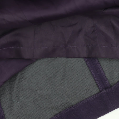 Marks and Spencer Women's Purple Wool Overcoat, Size 12