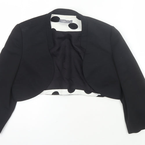 Michaela Louisa Women's Black Cropped Blazer, Size 12