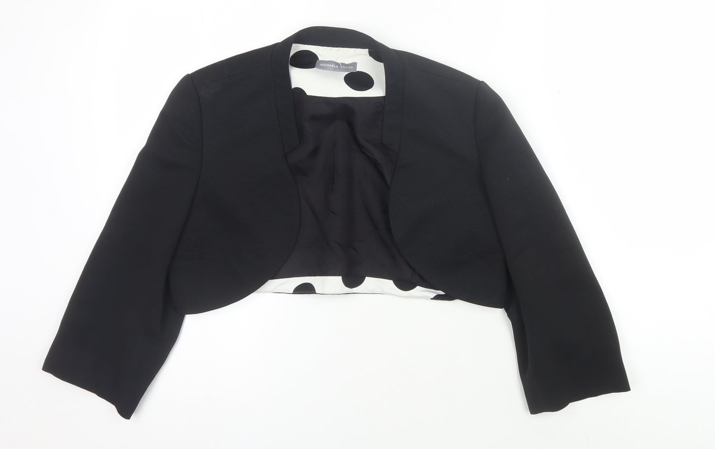 Michaela Louisa Women's Black Cropped Blazer, Size 12
