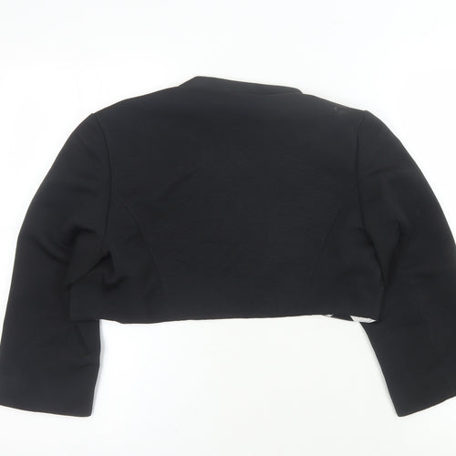 Michaela Louisa Women's Black Cropped Blazer, Size 12