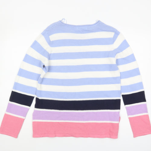 Isle Women's Multicoloured Striped Pullover Jumper S