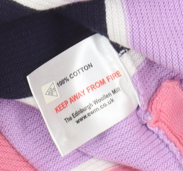 Isle Women's Multicoloured Striped Pullover Jumper S