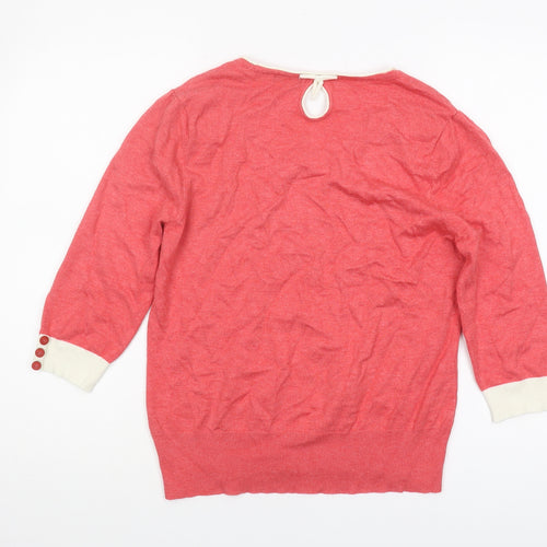 M&Co Women's Pink Pullover Jumper Size 14
