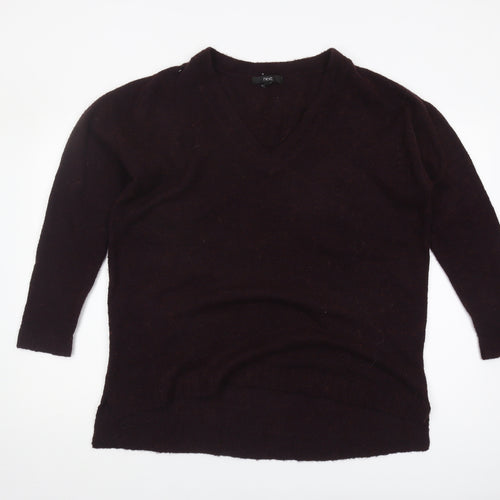 Next Women's Black V-Neck Pullover Jumper Size 14