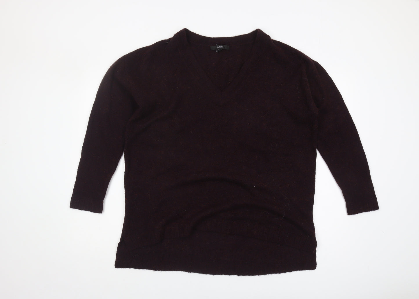 Next Women's Black V-Neck Pullover Jumper Size 14