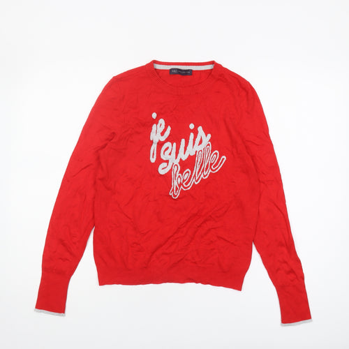Marks and Spencer Women's Red Pullover Jumper Size 10