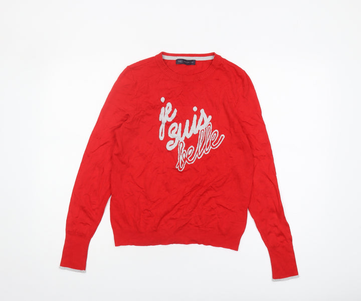 Marks and Spencer Women's Red Pullover Jumper Size 10