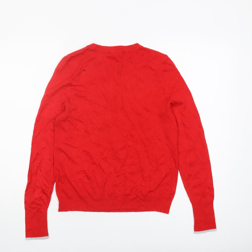 Marks and Spencer Women's Red Pullover Jumper Size 10