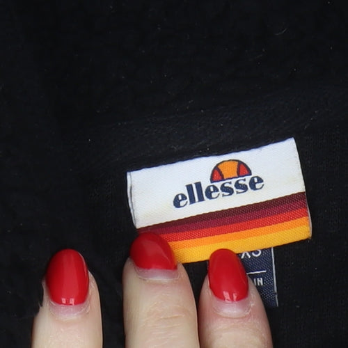Ellesse Black Hooded Pullover Women's XS Hoodie