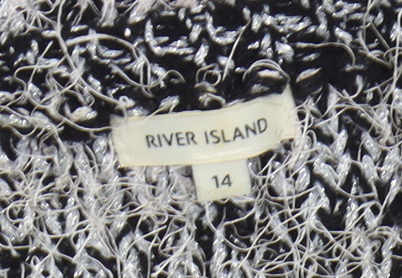 River Island Women's Multicoloured Geometric Jumper Size 14