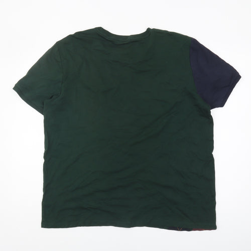 Next Men's Green XL Argyle Short Sleeve T-Shirt