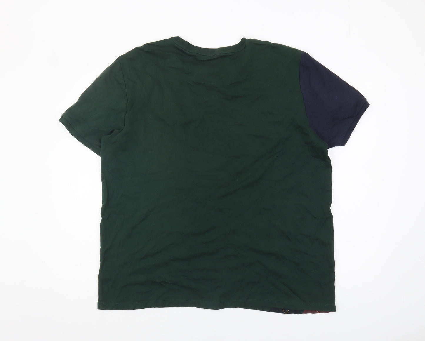 Next Men's Green XL Argyle Short Sleeve T-Shirt