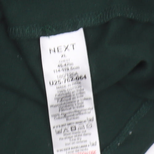 Next Men's Green XL Argyle Short Sleeve T-Shirt