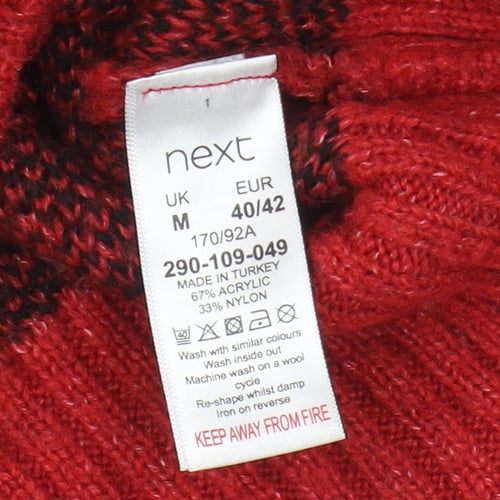 Next Women's Red Animal Print Pullover Jumper M