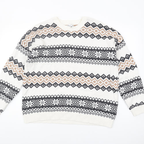Hollister Men's Multicoloured Geometric Pullover M