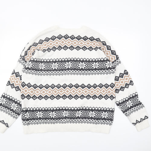 Hollister Men's Multicoloured Geometric Pullover M