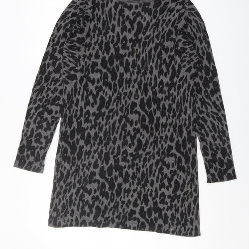 Oasis Women's Multicoloured Animal Print Pullover Jumper M