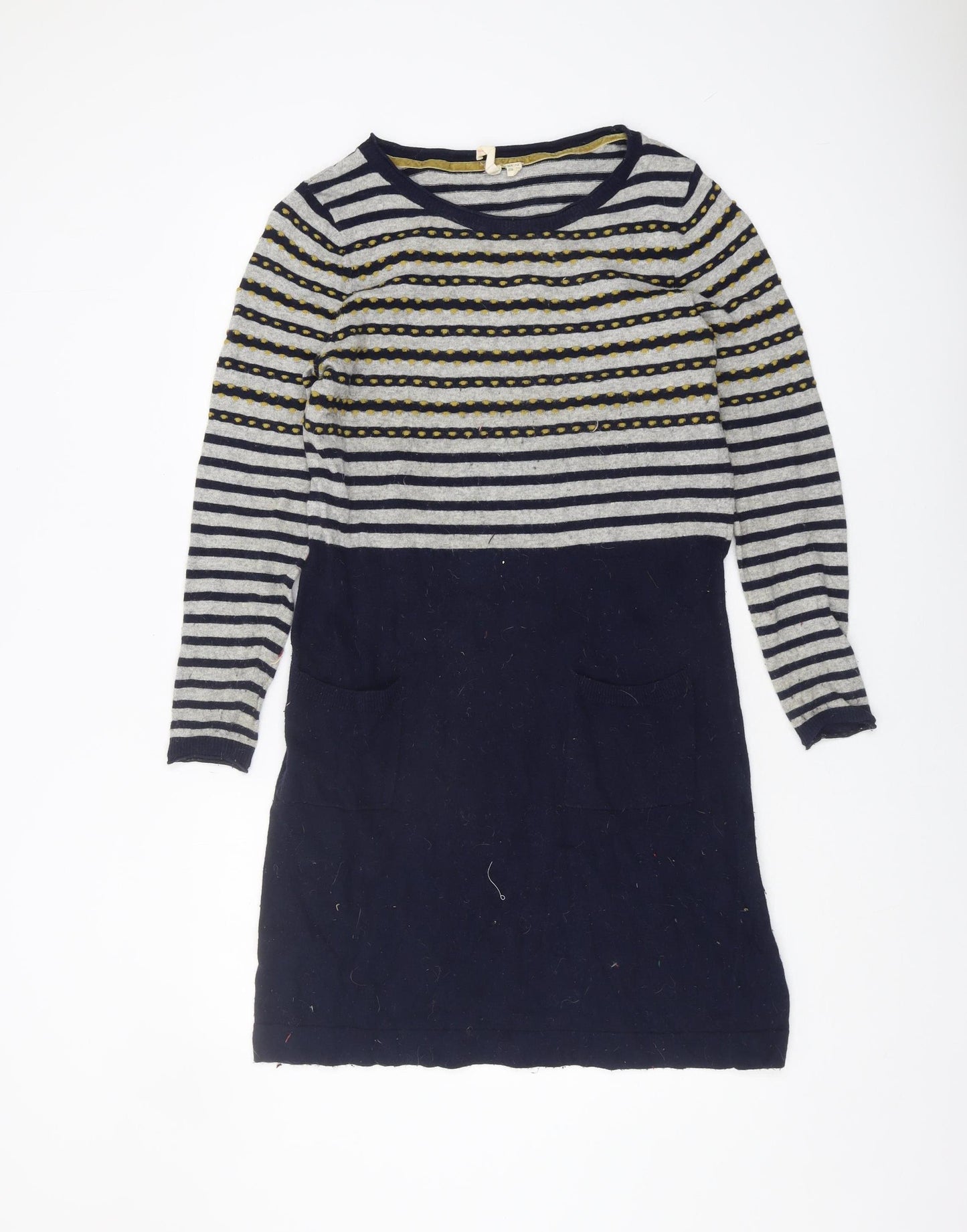 White Stuff Women's Multicoloured Striped Pullover Jumper