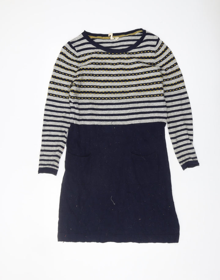 White Stuff Women's Multicoloured Striped Pullover Jumper