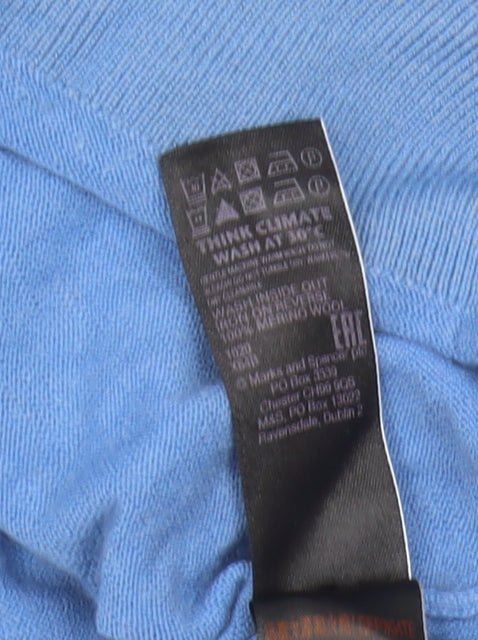 Marks and Spencer Women’s Blue Merino Wool Pullover Jumper, Size 20